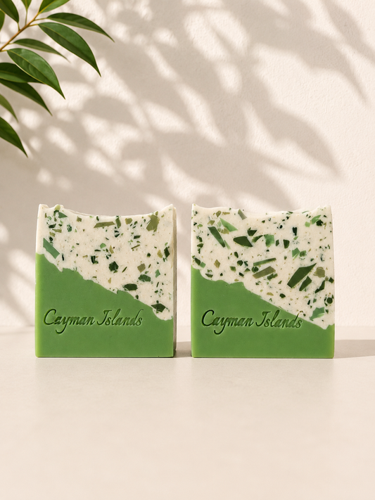 Verdant Lemongrass Sea Glass Bar Soap